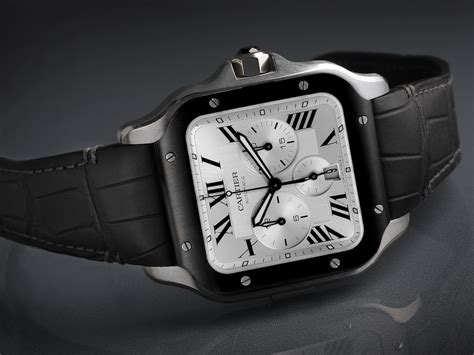 cartier santos.black|cartier santos size chart.